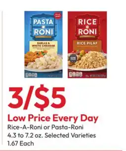 Stater Bros Rice-A-Roni or Pasta-Roni offer