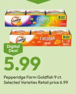 Stater Bros Pepperidge Farm Goldfish offer