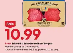 Stater Bros Fresh Schweid & Sons Ground Beef Burgers offer