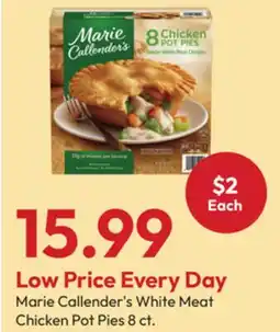 Stater Bros Marie Callender's White Meat Chicken Pot Pies offer