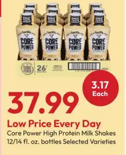 Stater Bros Core Power High Protein Milk Shakes offer