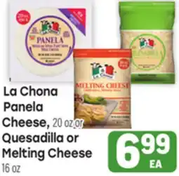 Tony’s Fresh Market La Chona Panela Cheese, 20 oz or Quesadilla or Melting Cheese offer