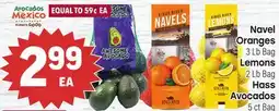 Tony’s Fresh Market Navel Oranges, Lemons, Hass Avocados offer