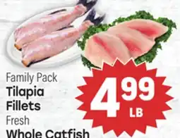 Tony’s Fresh Market Tilapia Fillets Fresh Whole Catfish offer