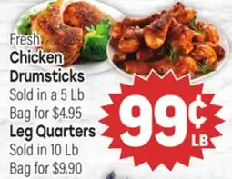 Tony’s Fresh Market Chicken Drumsticks, Leg Quarters offer