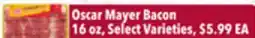 Tony’s Fresh Market Oscar Mayer Bacon offer