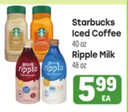 Tony’s Fresh Market Starbucks Iced Coffee or Ripple Milk offer