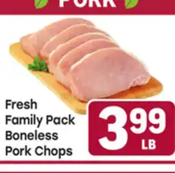 Tony’s Fresh Market Fresh Family Pack Boneless Pork Chops offer