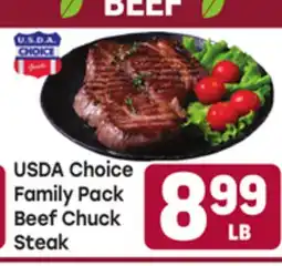 Tony’s Fresh Market USDA Choice Family Pack Beef Chuck Steak offer