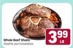 Tony’s Fresh Market Whole Beef Shank offer