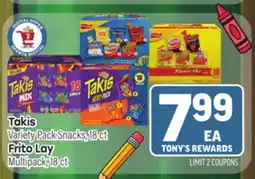 Tony’s Fresh Market Takis Snacks Variety Pack offer