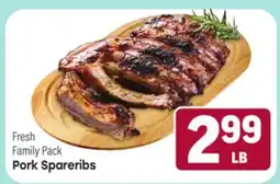 Tony’s Fresh Market Pork Spareribs offer