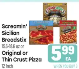 Tony’s Fresh Market Screamin' Sicilian Breadstix 15.6-18.6oz or Original or Thin Crust Pizza 12 Inch offer
