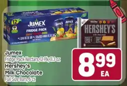 Tony’s Fresh Market Jumex Fridge Pack Nectars, Hershey's Milk Chocolate offer