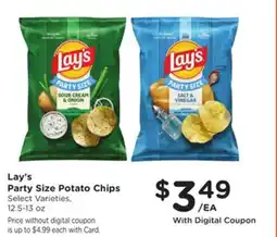 Mariano's Lay's Party Size Potato Chips offer