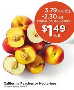 Mariano's California Peaches or Nectarines offer