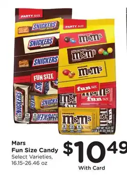 Mariano's Mars Fun Size Candy offer