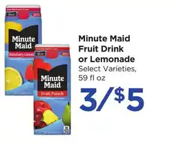 Food 4 Less Minute Maid Fruit Drink or Lemonade offer