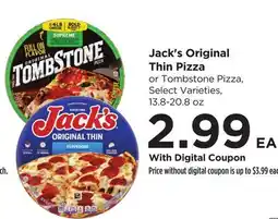 Food 4 Less Jack's Original Thin Pizza offer