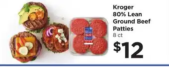 Food 4 Less Kroger 80% Lean Ground Beef Patties offer