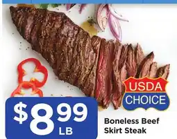 Food 4 Less Boneless Beef Skirt Steak offer