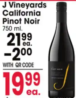 Jewel-Osco J Vineyards California Pinot Noir offer