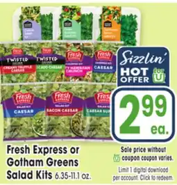 Jewel-Osco Fresh Express or Gotham Greens Salad Kits offer