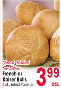 Jewel-Osco French or Kaiser Rolls offer