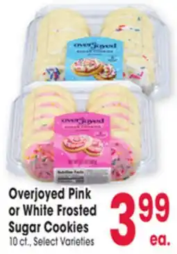 Jewel-Osco Overjoyed Pink or White Frosted Sugar Cookies offer