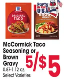 Jewel-Osco McCormick Taco Seasoning or Brown Gravy offer