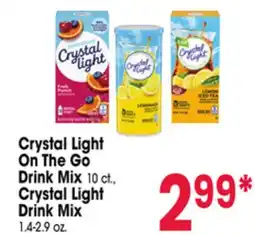 Jewel-Osco Crystal Light On The Go Drink Mix 10 ct., Crystal Light Drink Mix offer