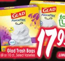 Jewel-Osco Glad Trash Bags offer