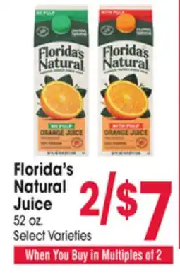 Jewel-Osco Florida's Natural Juice offer