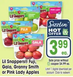 Jewel-Osco Lil Snappers Fuji, Gala, Granny Smith or Pink Lady Apples offer