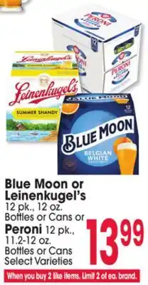 Jewel-Osco Blue Moon or Leinenkugel's offer