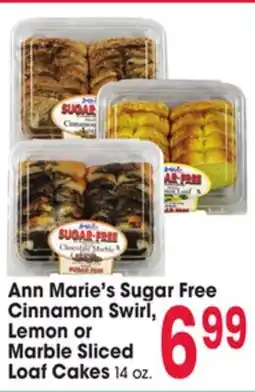 Jewel-Osco Ann Marie's Sugar Free Cinnamon Swirl, Lemon or Marble Sliced Loaf Cakes offer
