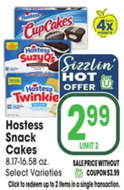 Jewel-Osco Hostess Snack Cakes offer