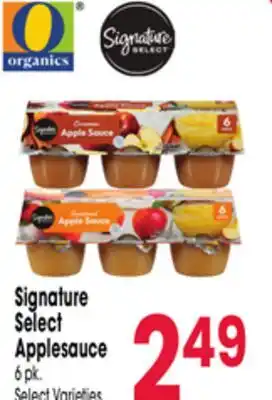 Jewel-Osco Signature Select Applesauce offer