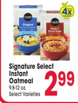 Jewel-Osco Signature Select Instant Oatmeal offer