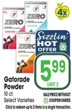 Jewel-Osco Gatorade Powder offer