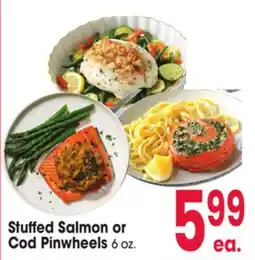 Jewel-Osco Stuffed Salmon or Cod Pinwheels offer