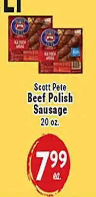 Rio Valley Market Scott Pete Beef Polish Sausage offer