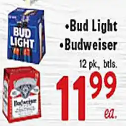 Rio Valley Market Bud Light, Budweiser offer