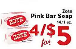 Rio Valley Market Zote Pink Bar Soap offer