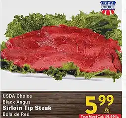 Rio Valley Market USDA Choice Black Angus Sirloin Tip Steak offer