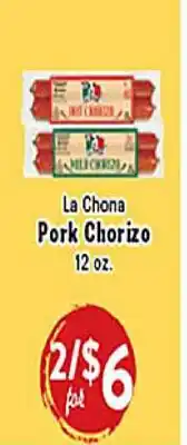 Rio Valley Market La Chona Pork Chorizo offer