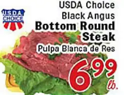Rio Valley Market USDA Choice Black Angus Bottom Round Steak offer