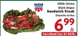 Rio Valley Market USDA Choice Black Angus Sandwich Steak offer