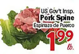 Rio Valley Market US Gov't Insp. Pork Spine offer
