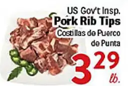 Rio Valley Market US Gov't Insp. Pork Rib Tips offer